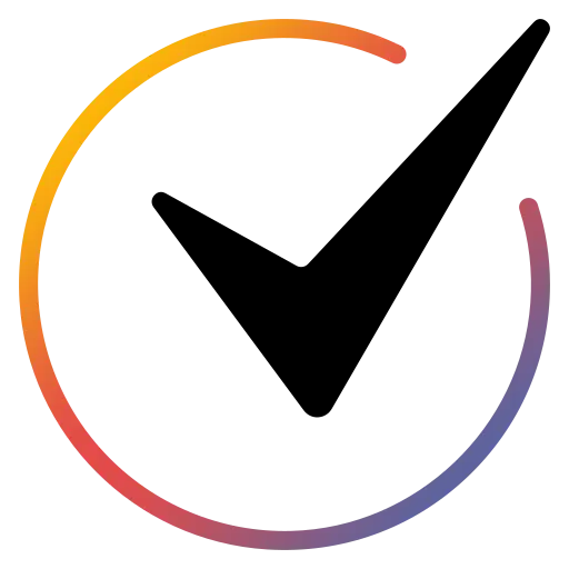 Check mark gradient color
