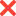 Red cross mark