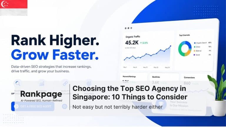 choosing top 10 seo agency singapore