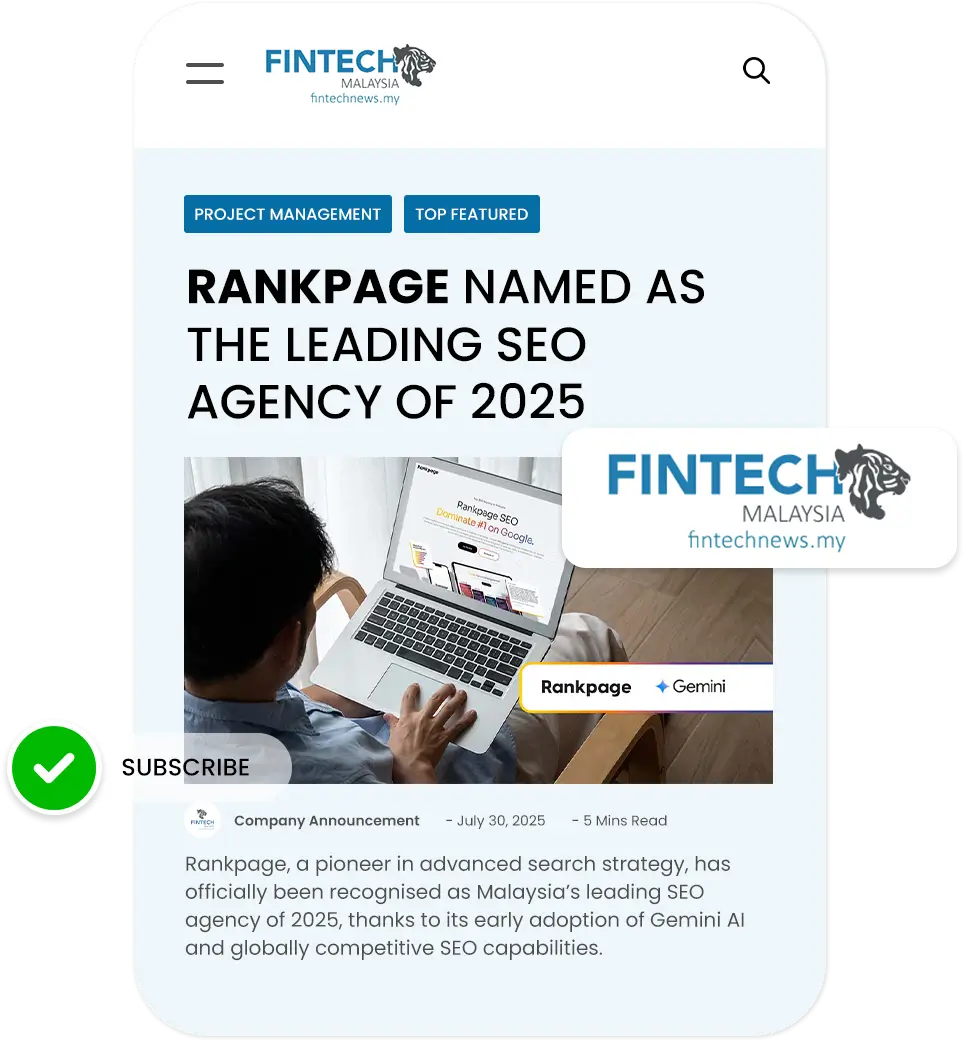 Rankpage featured on FinTechNews