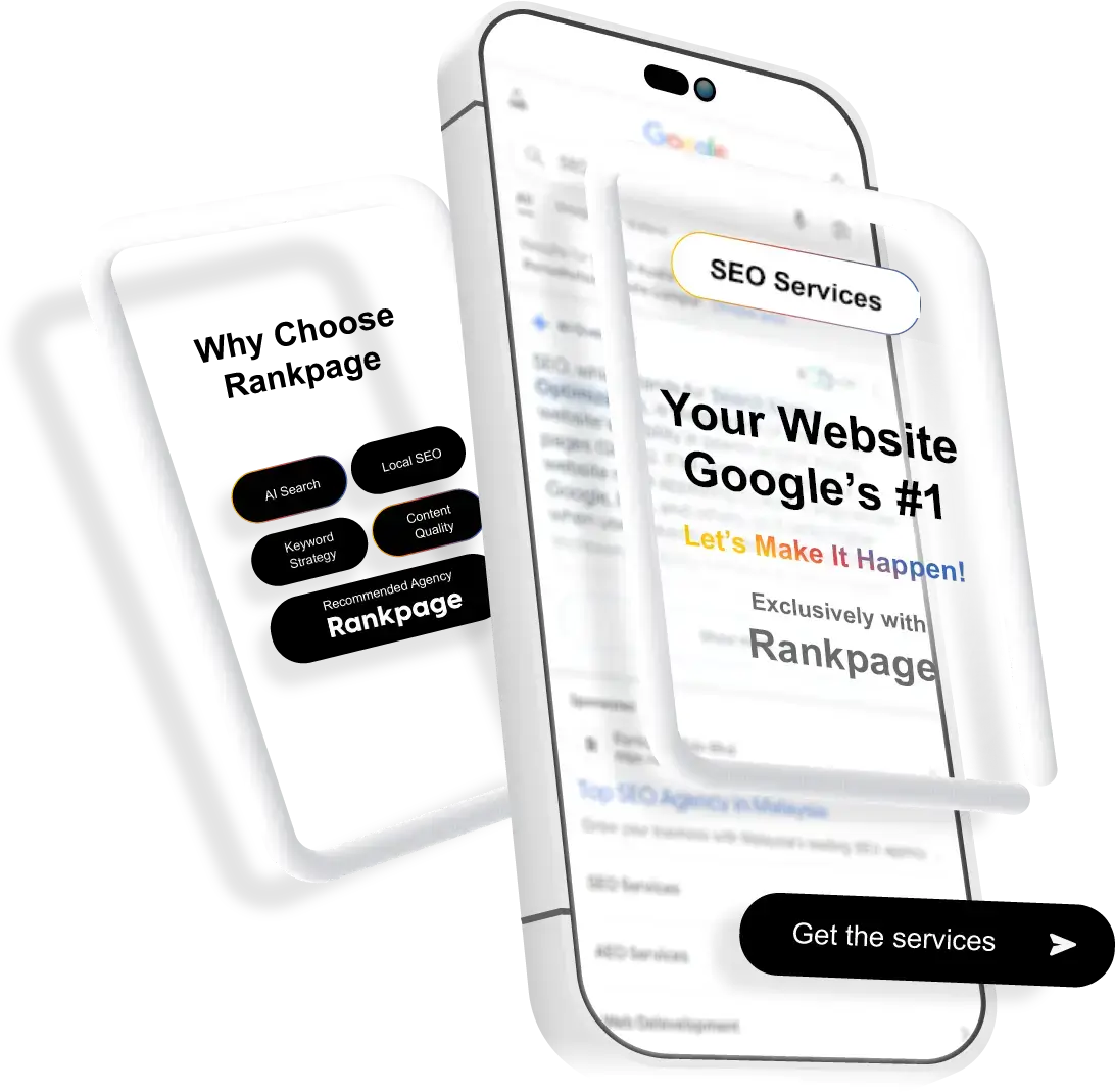 A screen showing Rankpage Singapore showing on Google AI overview