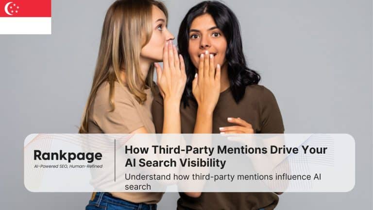One lady whispering to another, representing generative engine optimisation and third-party mentions