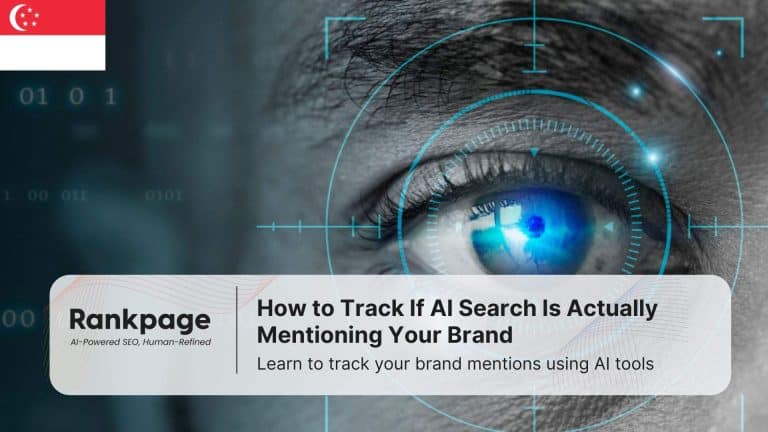 Photo of an eye and a digital interface, symbolizing AI search visibility