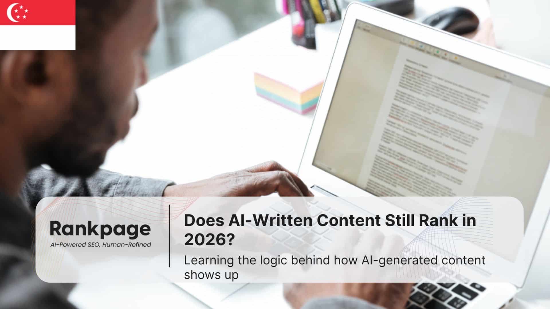 Photo of a man editing some AI content