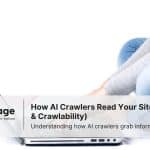 Photo of a person using a laptop, symbolizing AI crawlers and technical SEO in Singapore